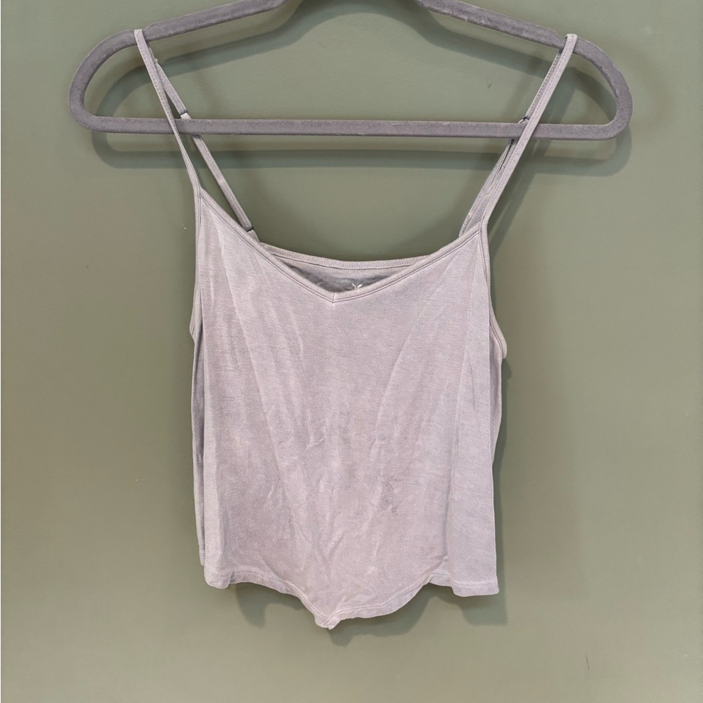 American Eagle Women’s Light Gray Tank Top